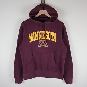 Vintage University of Minnesota Gophers Jansport Hoodie Burgundy Small 20.5x25